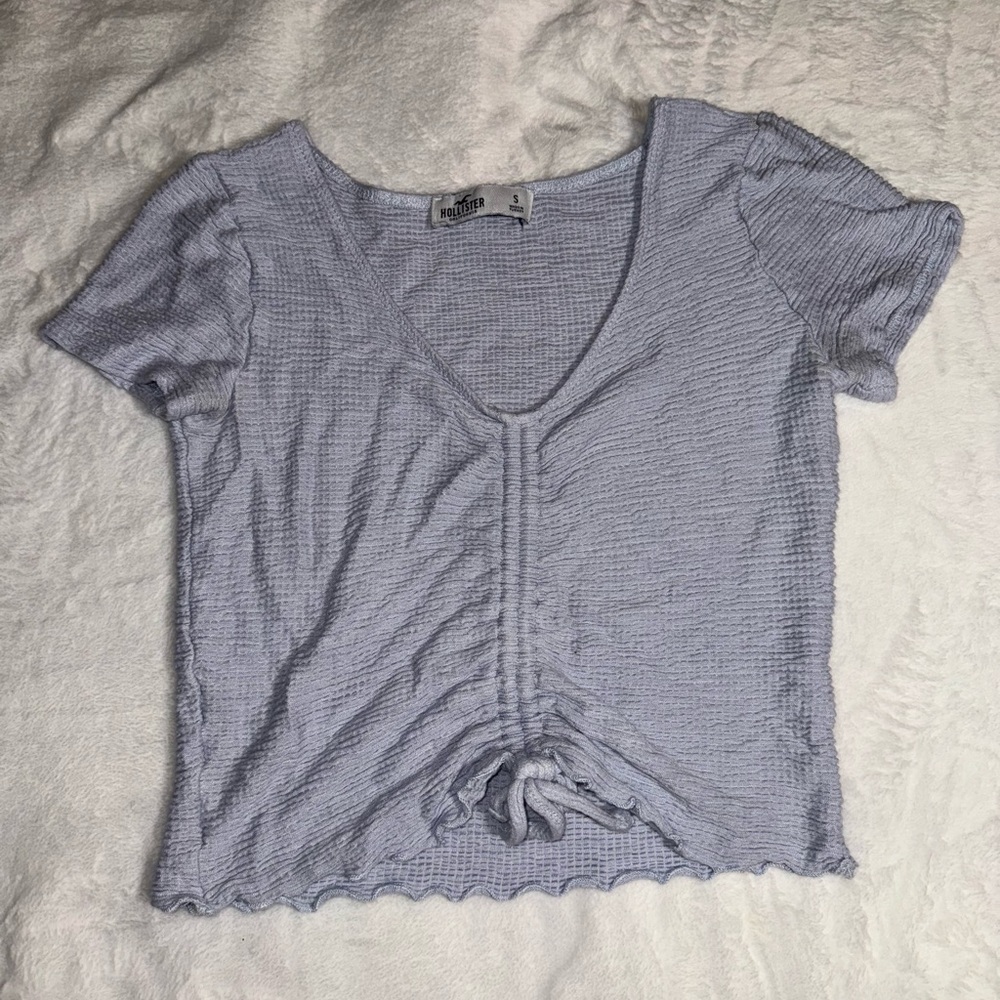 Hollister tie scrunch top